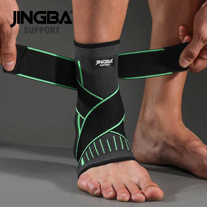 Jingba support 1pcs protective football ankle support basketball ankle brace compression nylon strap men & women / boy & girl above 13
