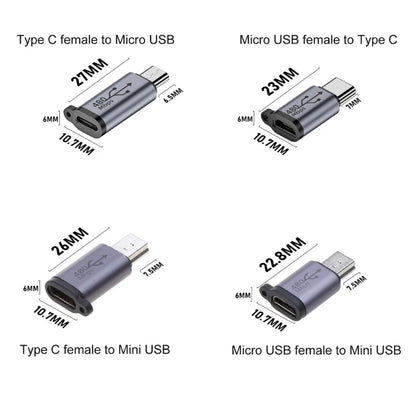 Micro USB/Mini USB/Type-C Charging Adapter Converter for Phone, Tablet