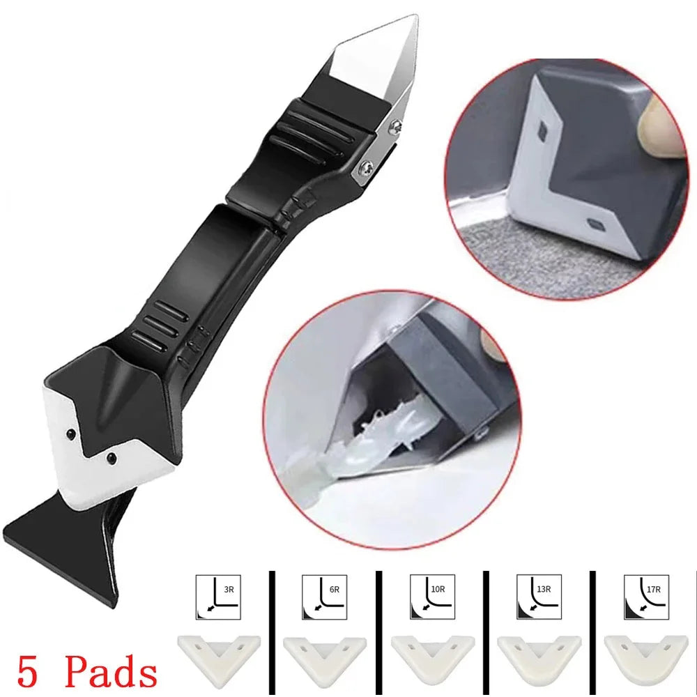 5in1 Multi function Silicone Scraper Glue Remover Knife Angle Tool - Himalaya Store