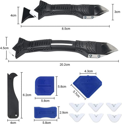 5in1 Multi function Silicone Scraper Glue Remover Knife Angle Tool