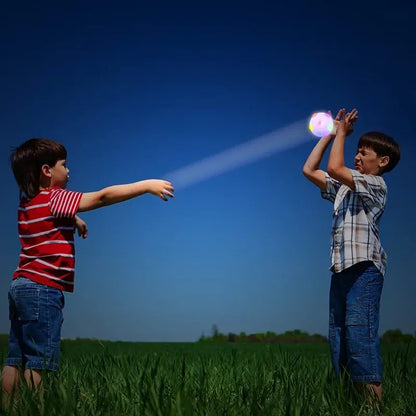 Dog Toy Glowing Ball LED Puppy Flashing Elastic Ball