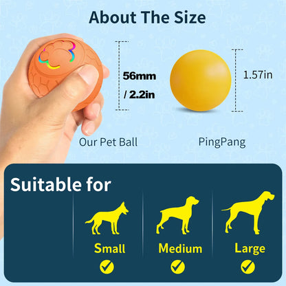 USB Smart Dog & Cat Toy Ball Electronic Interactive With RGB Lights