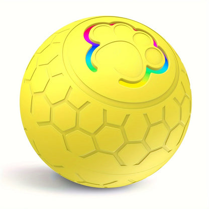 USB Smart Dog & Cat Toy Ball Electronic Interactive With RGB Lights