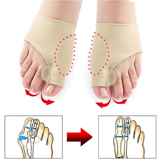 Pair Toe Spacer Finger Corrector for Orthopedic Pain Relief