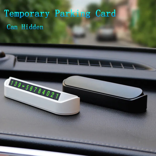 Car temporary parking card phone number car park stop design 13 * 2.5 cm